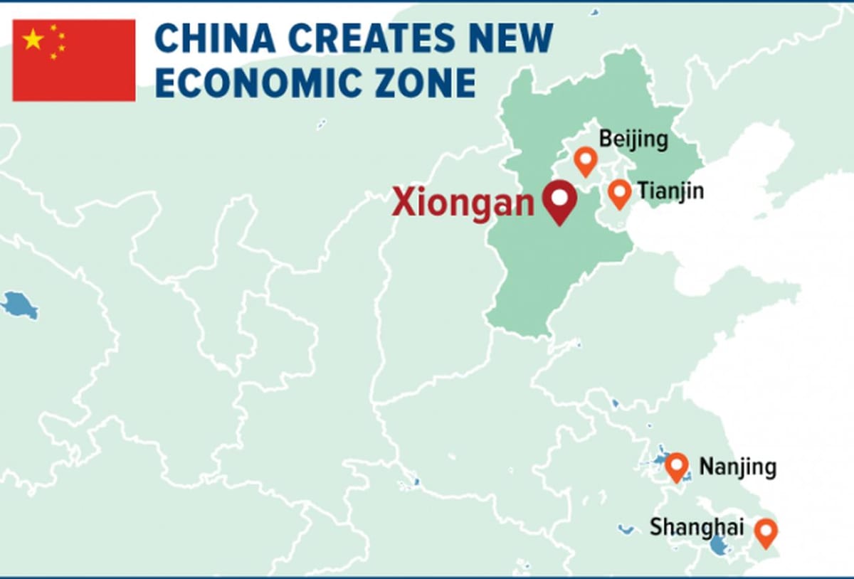 kaart van de speciale economische zone Shenzhen